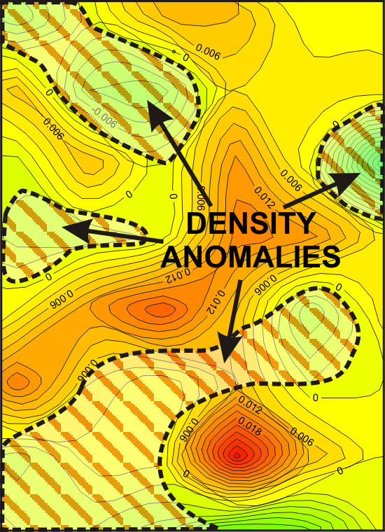 GeoSpectrum - Gravimetric residual anomaly map