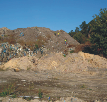 GeoSpectrum - Pomiar sejsmiczny na składowisku odpadów komunalnych w celu rozpoznania granic warstw nasypowych oraz zasięgu głębokościowego odpadów 1