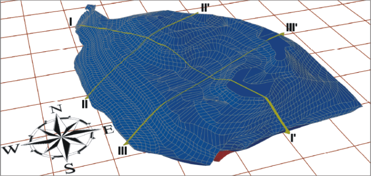 GeoSpectrum - Model 3D składowiska skonstruowany na podstawie pomiarów geodezyjnych oraz badań geofizycznych