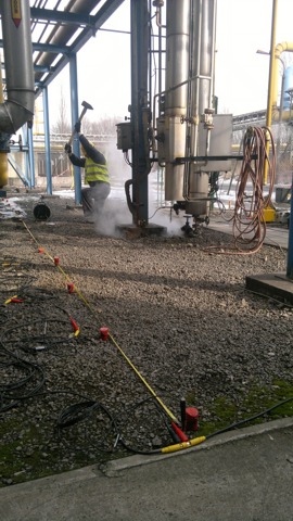 GeoSpectrum - Complex surveys near pipes and oxygen installations in order to identify areas of loosened by the method of seismic engineering