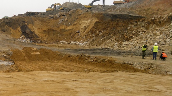 GeoSpectrum - The gravimetric survey in the bottom of deep excavation to detect density anomalies where the foundation slab of the building will be constructed