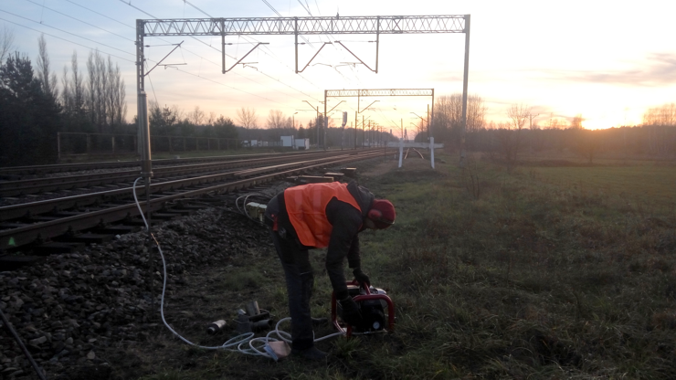 GeoSpectrum - Badania geotechniczne sondą dynamiczną DPL przy szlaku kolejowym